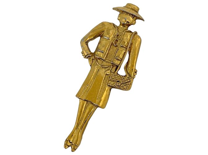 Spilla Chanel Coco Chanel Mademoiselle GP Oro D'oro