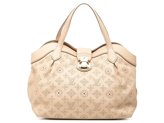 Louis Vuitton Marrone Monogramma Mahina Cirrus PM Beige
