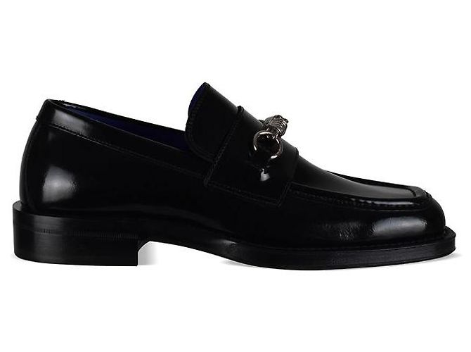 Burberry Mocassini Nero Pelle