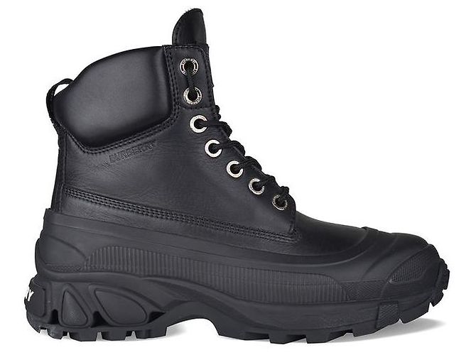Burberry Botas Arthur Negro Cuero