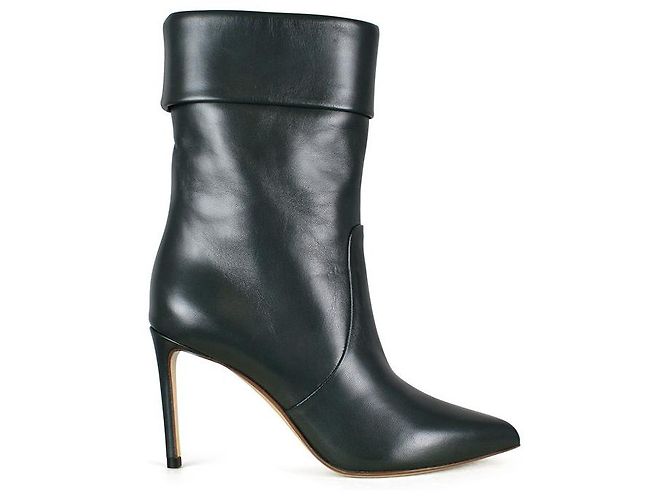Francesco Russo Botas de couro Verde