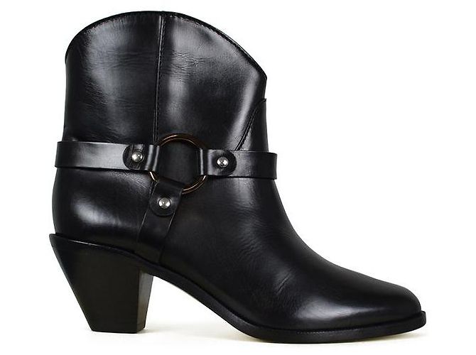 Francesco Russo Stivali in pelle Nero