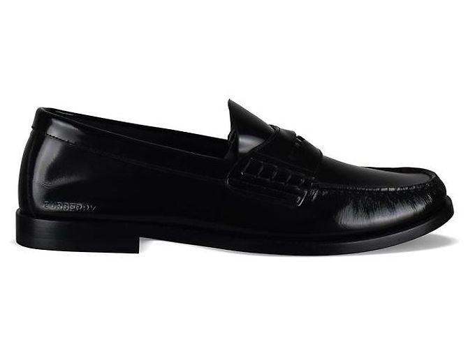 Burberry Mocassini Nero Pelle