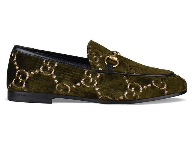 Gucci Mocassins Vert Kaki