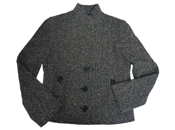 Valentino Garavani Jacket 44IT Black Eggshell