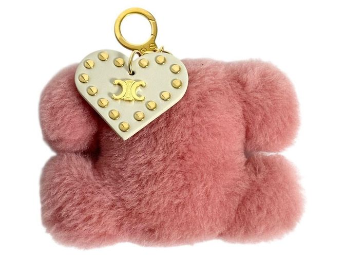 Céline Charm de Bolsa Pom-Pom Triomphe da Celine para Mulheres Rosa