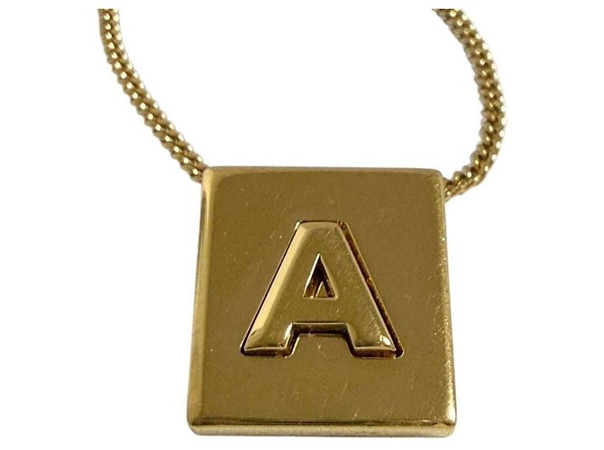 Céline Celine Damen Alphabet Halskette Anhänger Initial A