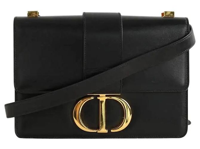 Dior Borsa a tracolla in pelle nera Nero