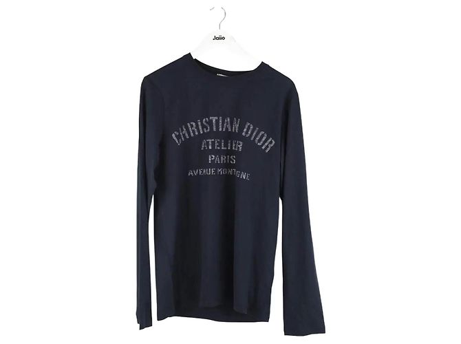 Dior T-shirt in cotone blu navy