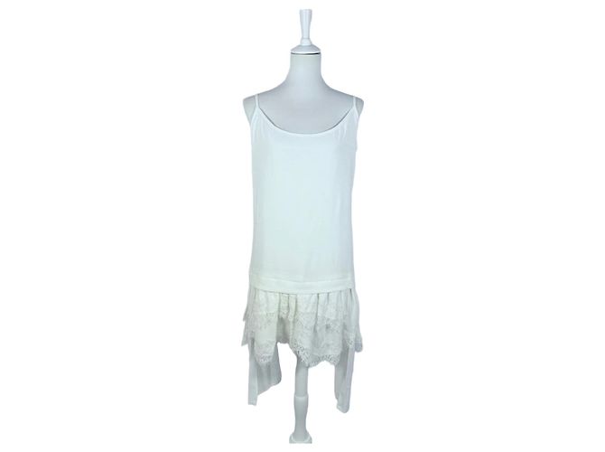 Autre Marque Weißes Camisole-Kleid