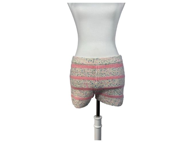 J.Crew Mini short em rosa e branco mesclado