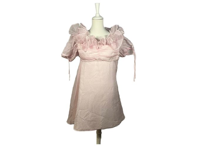 Autre Marque Rosa Rüschenshirt Pink