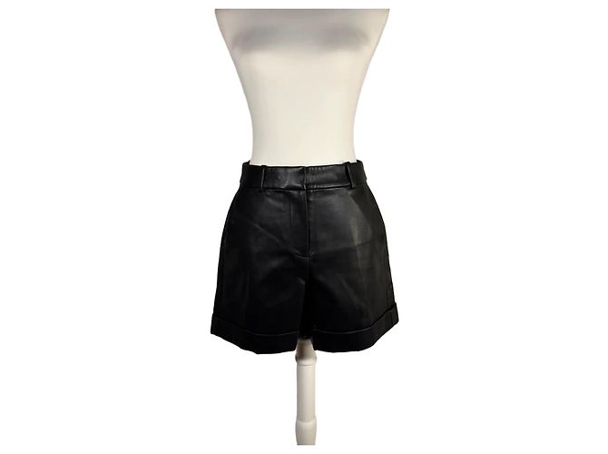 J.Crew Short Lucia aus Kunstleder Schwarz