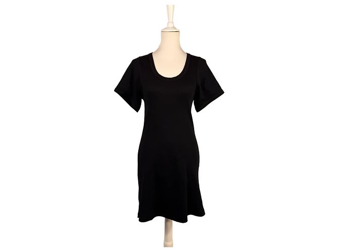 By Malene Birger Schwarzes Koela-Jersey-Kleid
