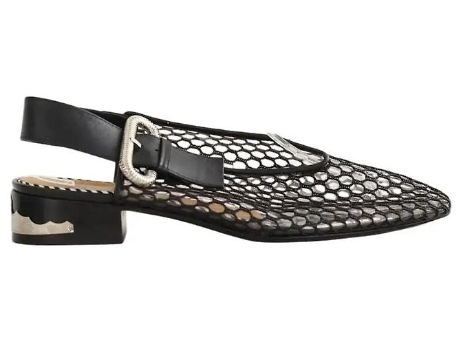 Toga Pulla Black leather ballet flats