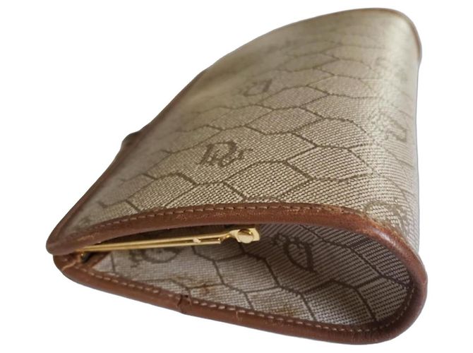 Dior Beehive Reisetasche aus Leder Braun
