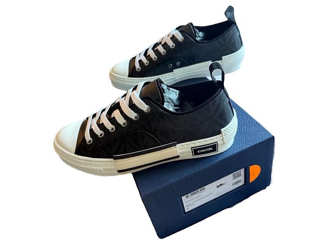 Dior B23 Low CD Diamond Canvas Black Noir