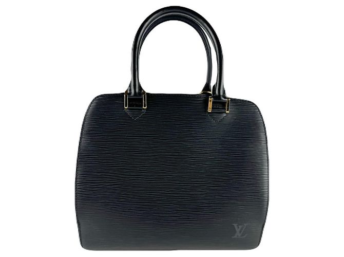 Borsa Louis Vuitton Epi Pont Neuf Nero