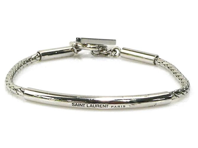 Pulsera de encanto plateada Saint Laurent Plata