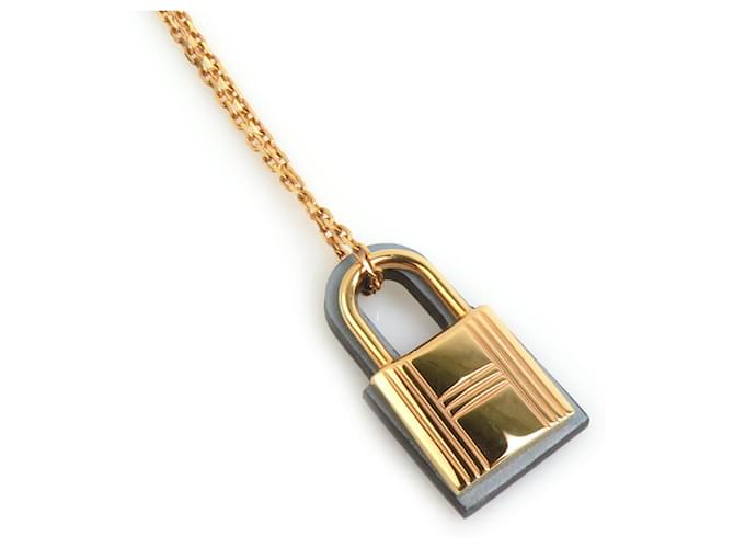 Collier Hermès O'Kelly PM Marron Doré 