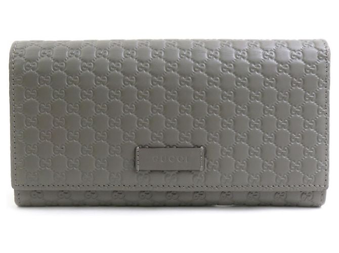Gucci Micro Guccissima Leather Long Wallet Brown