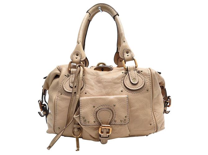 Chloé BOLSA DE OMRO CHLOE PADDINGTON 2006 EM COURO BEGE