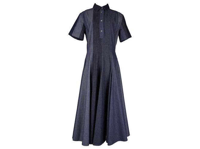 Vestido Maxi de Jean Christian Dior Azul Azul marino