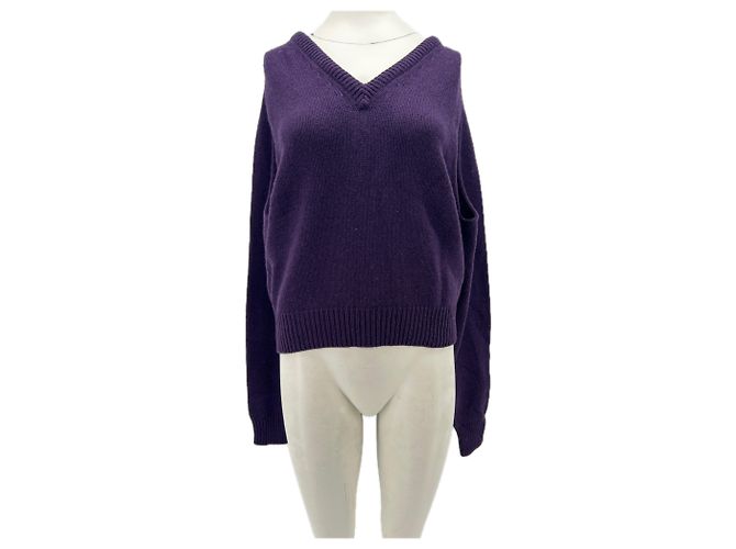Autre Marque Violetter Pullover aus Kaschmir Lila 