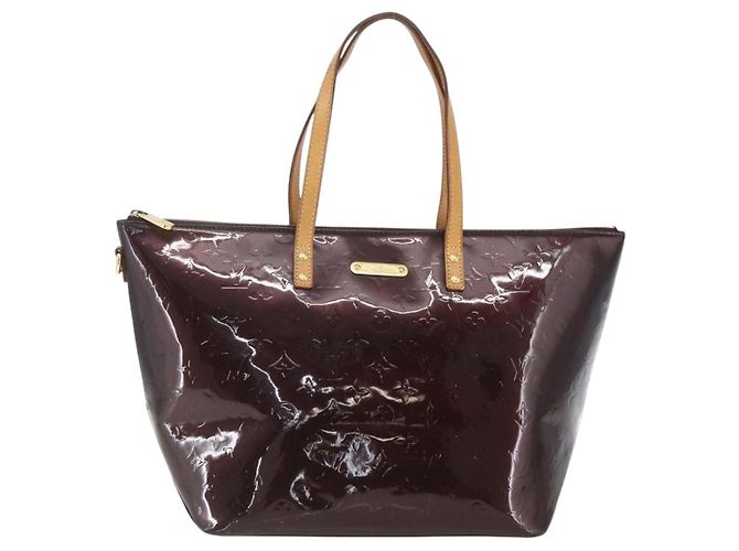 Bolsa Louis Vuitton Bellevue Monogram Vernis GM Marrom