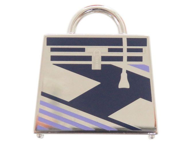 Hermès Curiosité Kelly Silber Charm Anhänger