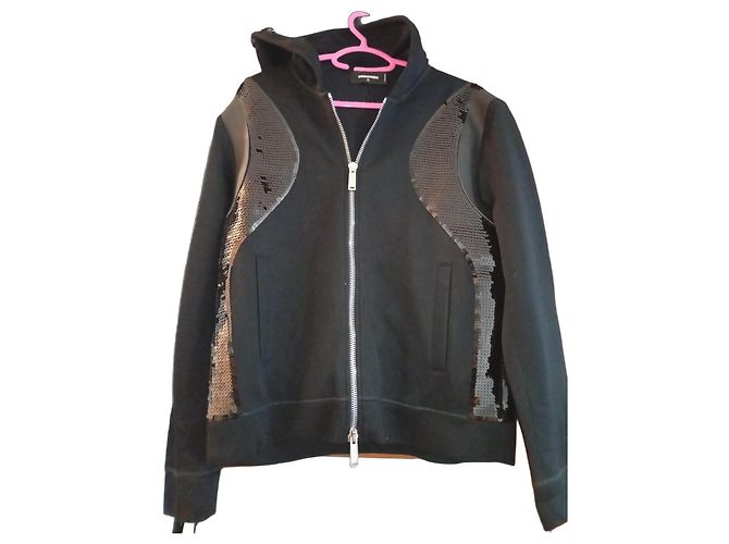 Dsquared2 Schwarzer Pullover aus Viskose M 