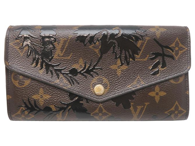 Carteira Longa Sarah Monograma Louis Vuitton Marrom