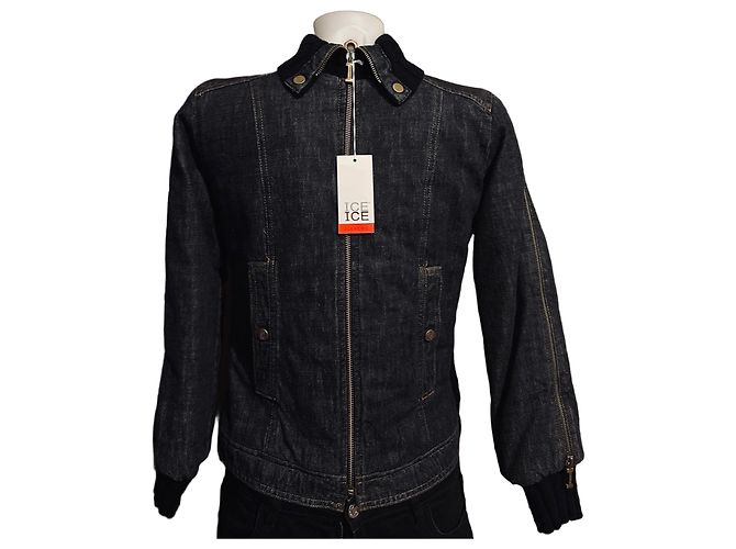 Autre Marque ICE ICEBERG - JUNGEN DENIMJACKE Schwarz Anthrazitgrau