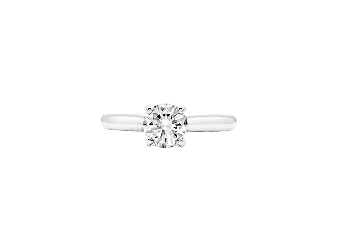 Cartier Solitaire, '1895', Platin.