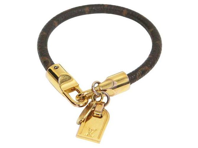 Louis Vuitton Monogramm Goldarmband Braun