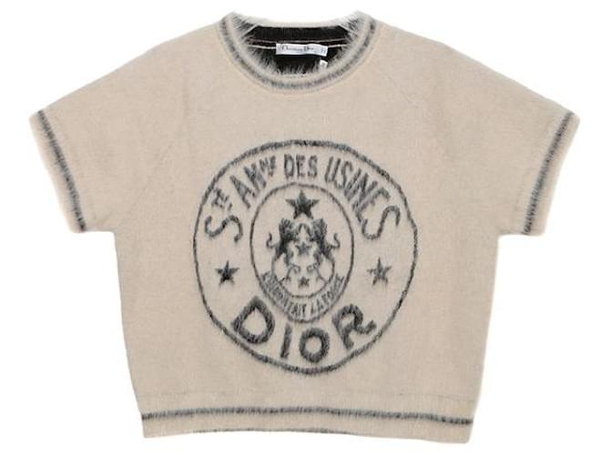 Dior Kurzarmstrickgröße Weiß 