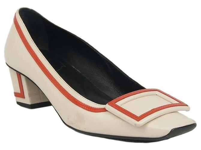 Roger Vivier Bibi Lou Bell Pumps White