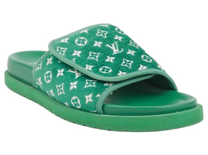 Louis Vuitton Miami Sandals Size Green