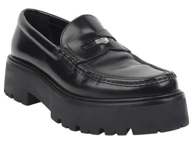 Céline Bulky Penny Loafer Größe Schwarz