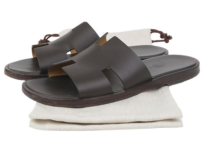 Hermès Izmir Sandalen Braun