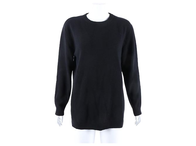 Valentino Langarm-Strickpullover Schwarz 