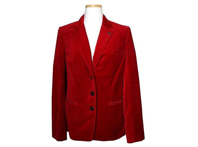 Zadig & Voltaire Zadig Voltaire Red Velvet Jacket