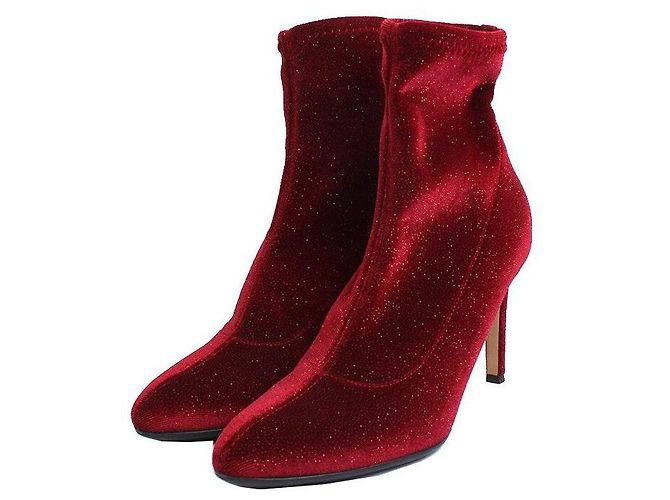 Giuseppe Zanotti Purple Glitter Ankle Boots