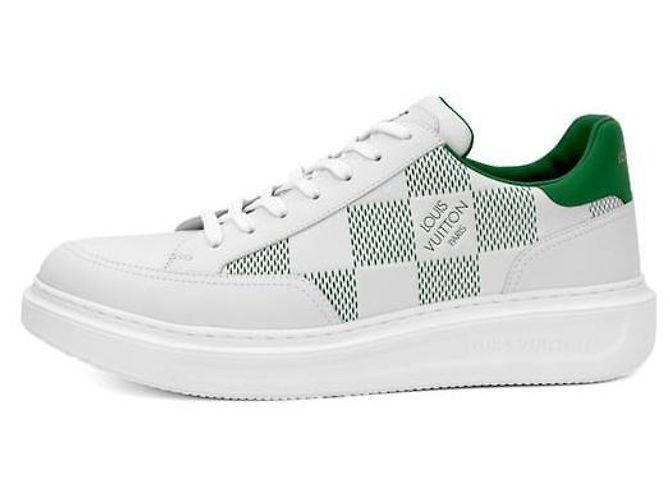Louis Vuitton Baskets Biar Men Beverly Hills Damier de Luxe Blanches Vertes