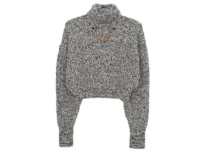 Louis Vuitton Gestrickter Crop mit Kettendetail Größe Schwarz