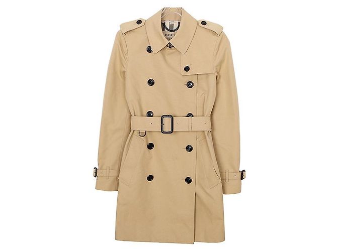 Burberry Havane Half Trench Coat Size Brown