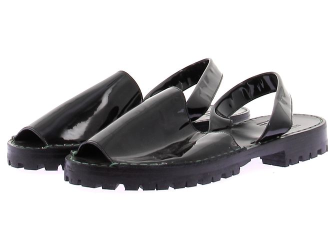 Goyard Lackledersandalen Schwarz Größe 38