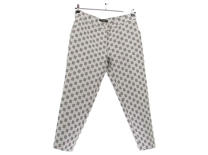 Etro Karierter Druckhose Weiß