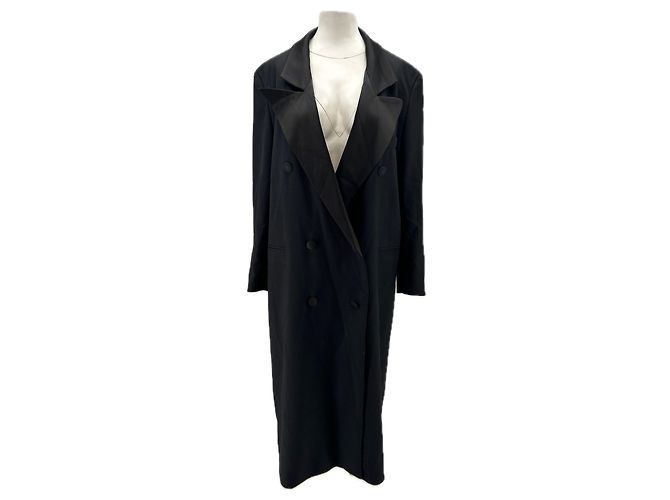 Hugo Boss Schwarzer Wolltrench