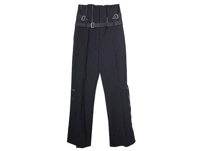Dolce & Gabbana Dolce Gabbana Black High Waisted Pants
